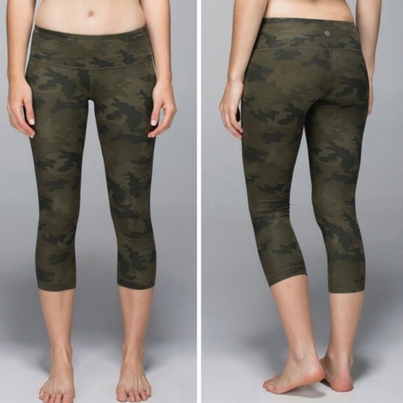 lululemon athletica Pants - Lululemon Savasana Camo Wunder Under Crop, 10